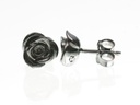 Rosen u. Blätter Ohrstecker Rose