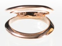 2- Reiher Rosegold vergoldet