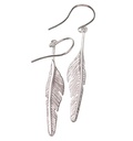 Playful Feathers Collection Earrings small