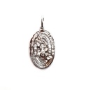 Labyrinth pendant oval with brillant